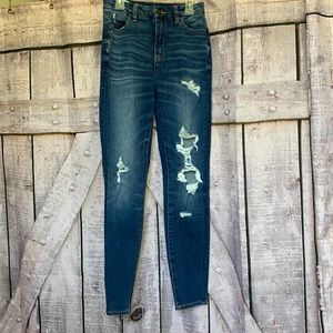 american eagle skinny jeans size 0